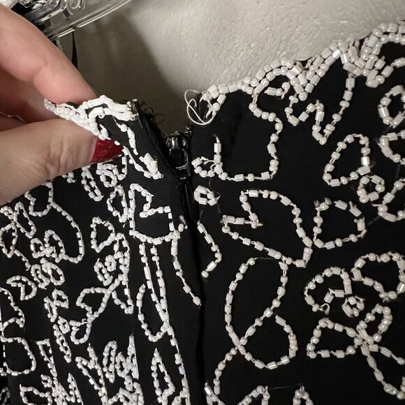 J KARA Beaded Top Womens Size Large All Over Beaded Dressy Fairy Formal Tank - Picture 9 of 12